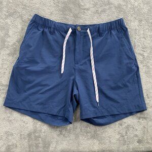 Chubbies Shorts Mens Large Blue Everywear Elastic Waist Performance Preppy Beach